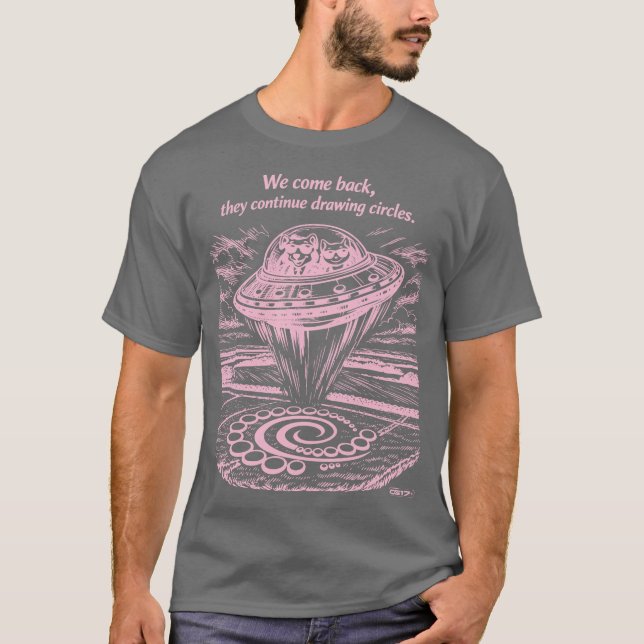 CAMISETA UFO CROP CIRCLES  (Anverso)