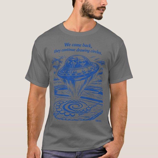 CAMISETA UFO CROP CIRCLES  (Anverso)