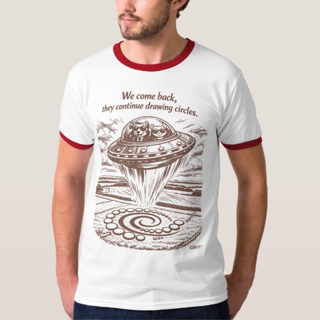 CAMISETA UFO CROP CIRCLES (Anverso)
