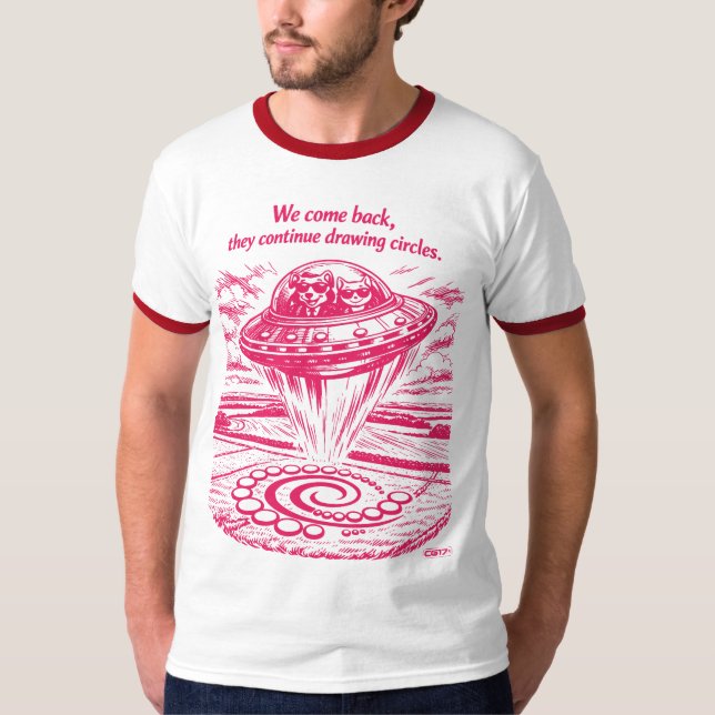 CAMISETA UFO CROP CIRCLES (Anverso)