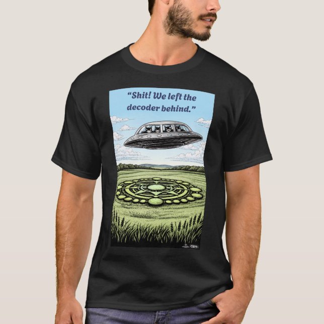 Camiseta UFO CROP CIRCLES Decoder (Anverso)