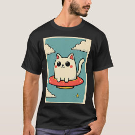 Camiseta UFO de gato