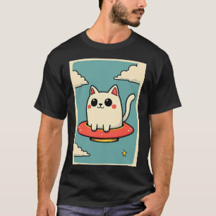 Camiseta UFO de gato