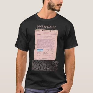 Camiseta UFO - Declassified 65_HS1-834228961_62-HQ-83894_S6