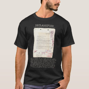 Camiseta UFO - Declassified 65_HS1-834228961_62-HQ-83894_S9