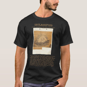 Camiseta UFO - Declassified 65_HS1-834228961_62-HQ-83894_SU