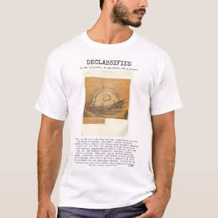 Camiseta UFO - Declassified 65_HS1-834228961_62-HQ-83894_SU