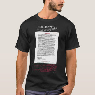 Camiseta UFO - Declassified DOW-UAP-D014,MissionReport,IRAQ