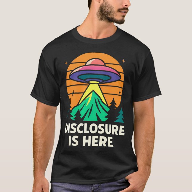 Camiseta Ufo Disclosure Vintage Alien For (Anverso)