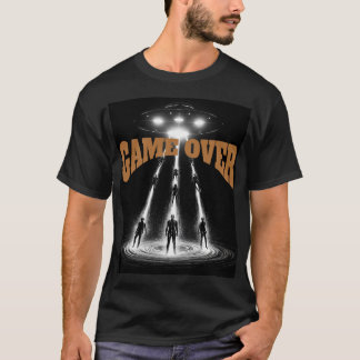 Camiseta UFO Encounter Over Distant Planet: Cosmic Abductio