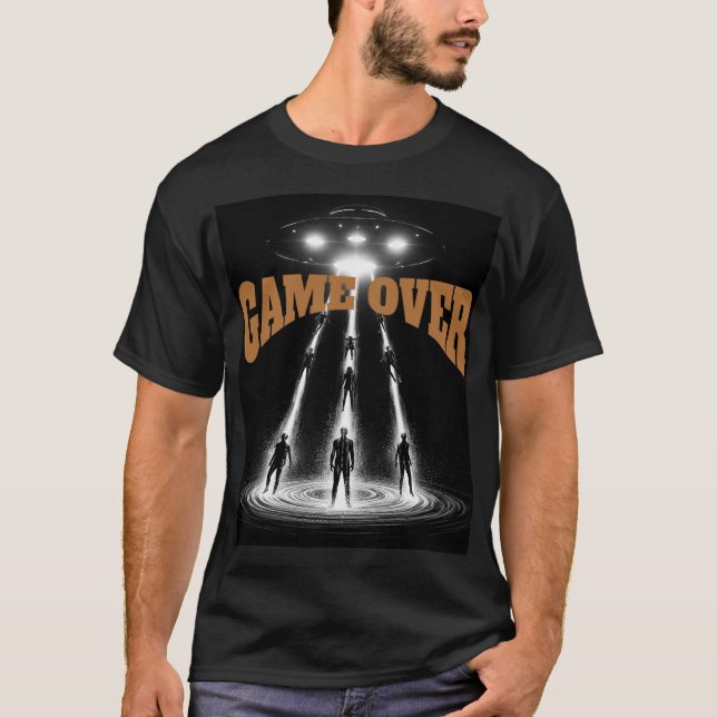 Camiseta UFO Encounter Over Distant Planet: Cosmic Abductio (Anverso)