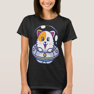 Camiseta Ufo Gatos I Cat Cute Kitten Spaceship Space Niños