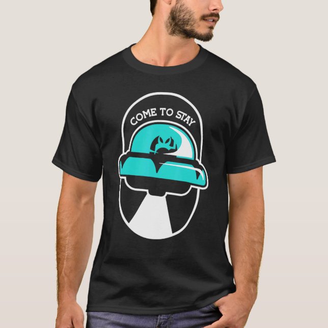 Camiseta Ufo Hunter Viene A Quedarse Ufo (Anverso)