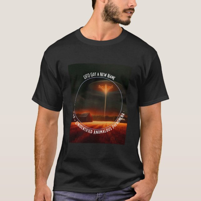 Camiseta UFO Nuevo nombre Fenómeno Anomaloso No Identificad (Anverso)