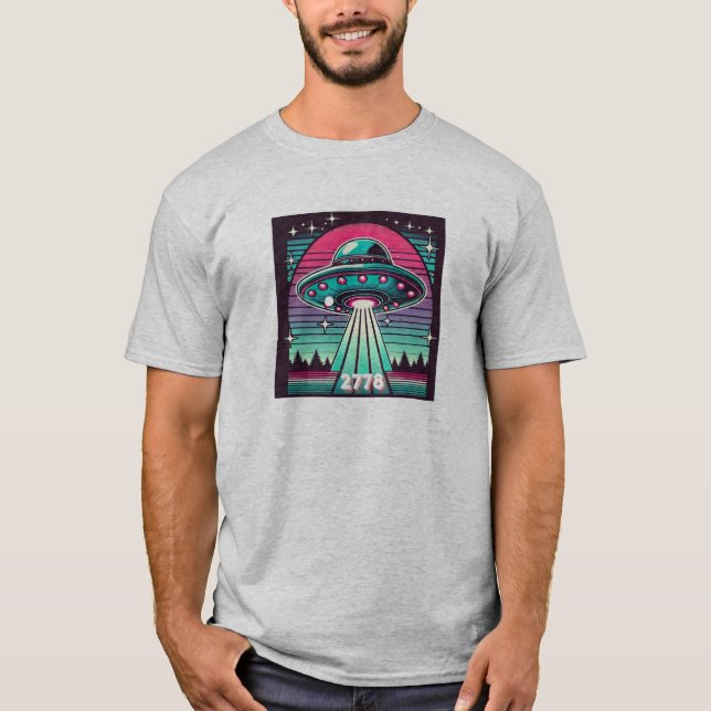 Camiseta Ufo retro 2778 (Anverso)