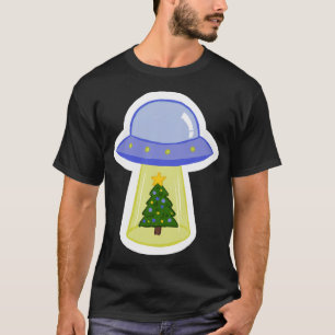 Camiseta Ufo Roba un árbol de Navidad