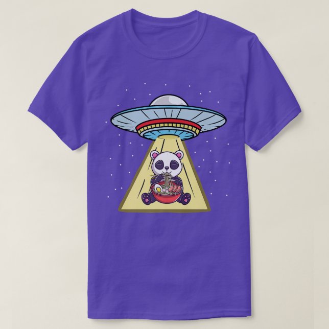 Camiseta Ufo Secuestro de fideos Panda Ramen 2946 (Diseño del anverso)