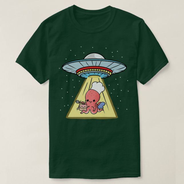 Camiseta Ufo Secuestro de pulpos (Diseño del anverso)