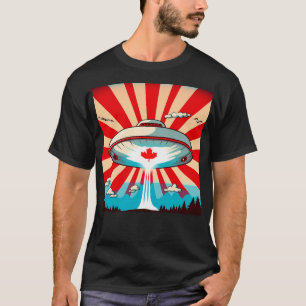 Camiseta Ufo sobre Canadá