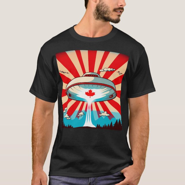 Camiseta Ufo sobre Canadá (Anverso)