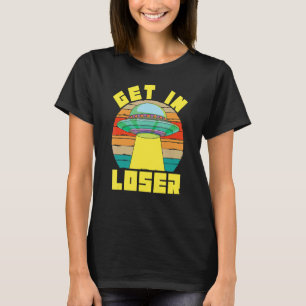 Camiseta Ufo Sube A Un Retro De Ciencia Ficción Extraterres