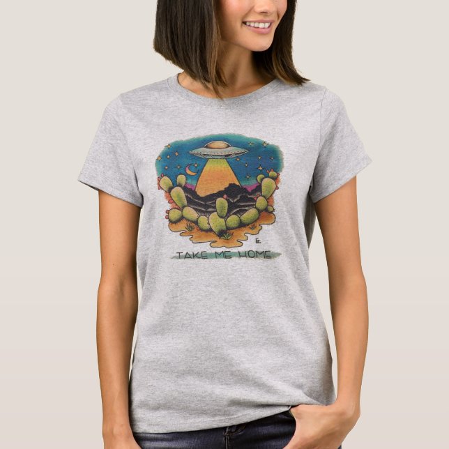 Camiseta UFO - Tómeme casero (Anverso)
