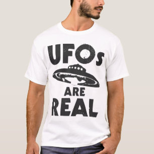 Camiseta UFOs ES texto negro REAL