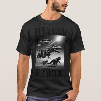 Camiseta Ufos Hunt T-Rex Dino Extinción Razones Reales