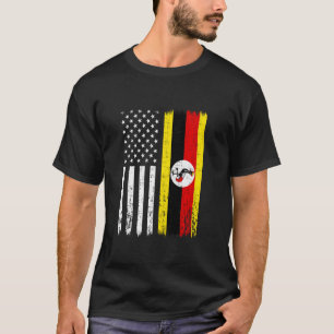 Camiseta Uganda Bandera De Estados Unidos Uganda