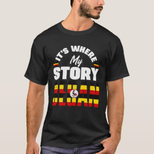 Camiseta Uganda: Bandera ugandesa donde suplica mi historia