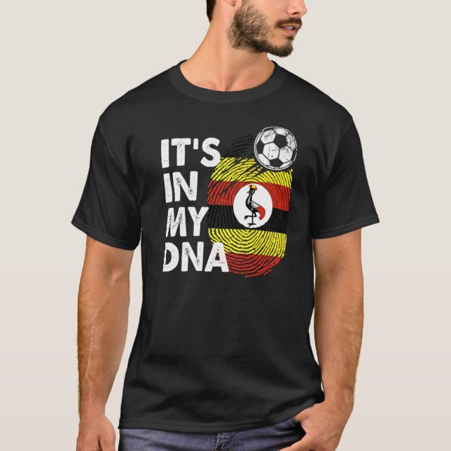 Camiseta Uganda En Mi Adn Equipo De Bandera Ugandesa Uganda (Anverso)