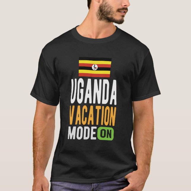 Camiseta Uganda Souvenir - Viajes - Uganda está activado el (Anverso)