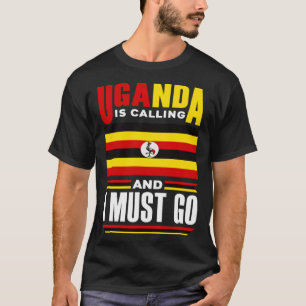 Camiseta Ugandés Uganda Bandera ugandesa Uganda está llaman
