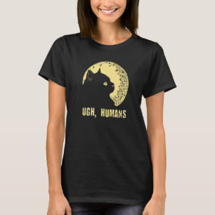 Camiseta Ugh Humans Cat Introvert Kitten Gato Antisocial Mo