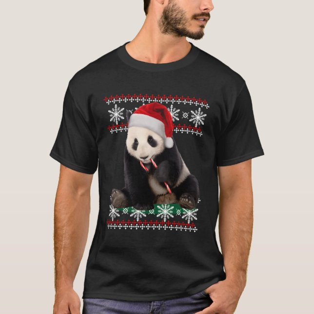 Camiseta Ugly Candy Cane Panda (Anverso)