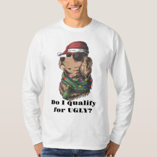 Camiseta Ugly Dog Face String Luces gafas de sol