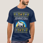 Camiseta Ugly Hanukkah Funny Jewish Unicorn Chanu<br><div class="desc">Los Chicas judíos de Unicornio Chanukah de Ugly Hanukkah son graciosos.</div>