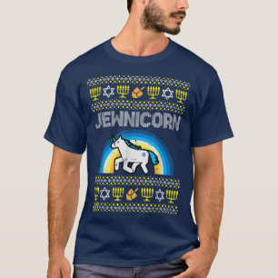 Camiseta Ugly Hanukkah Funny Jewish Unicorn Chanu