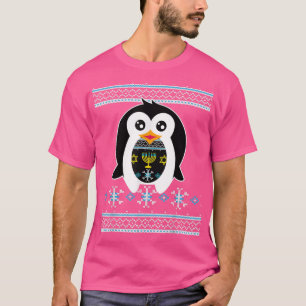 Camiseta Ugly Hanukkah Kawaii Penguin