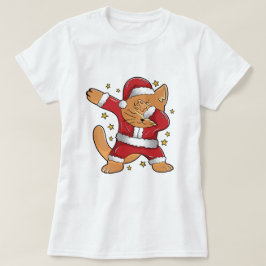 Camiseta UGLY NAVIDADES Funny Dabbing Dab Cat Santa