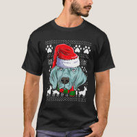Ugly Weimaraner Santa Claus Xmas Navidades de ropa