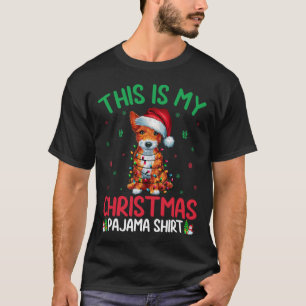 Camiseta Ugly Xmas Tree Santa Toy Fox Terrier Dog Navidades
