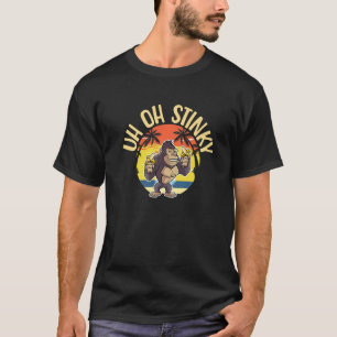 Camiseta Uh Oh Caca Apestosa Para Hombres Mujeres Mono Lind