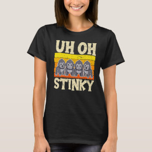 Camiseta Uh Oh Stinky Cute Mono Para Hombres Mujeres Animal