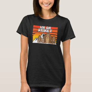 Camiseta Uh Oh Stinky Cute Mono Para Hombres Mujeres Animal