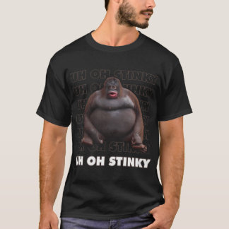 Camiseta Uh Oh Stinky Poop Meme Mono