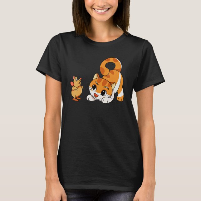 Camiseta Uhh Woof Cat Y Mouse Dog 2 (Anverso)