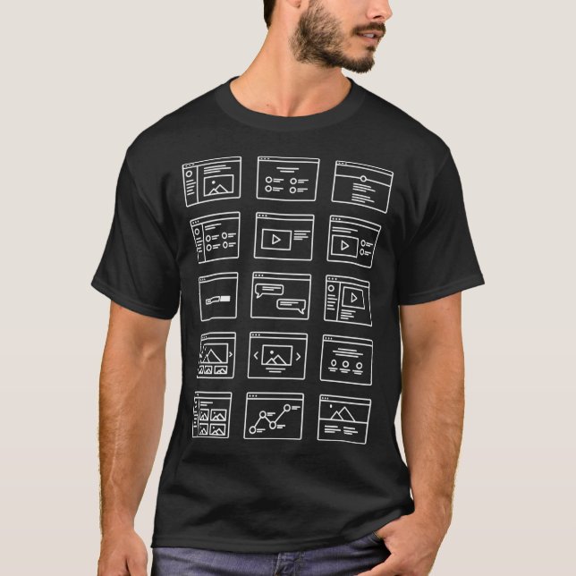 Camiseta Ui Ux Wireframe T (Anverso)