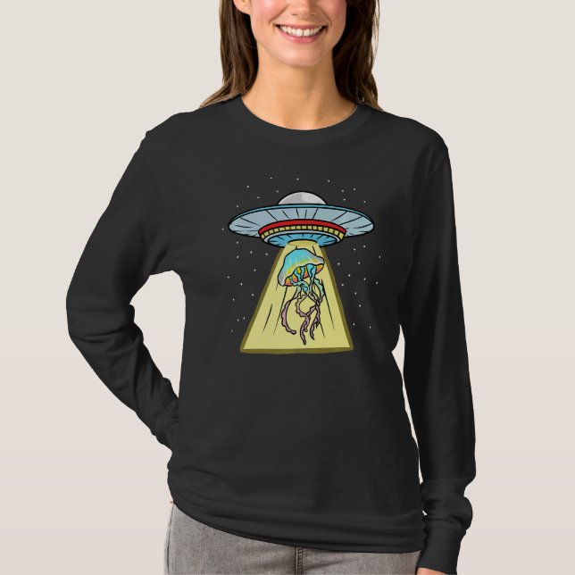 Camiseta Uif Abducción Jellyfish Sea Animal 1 (Anverso)