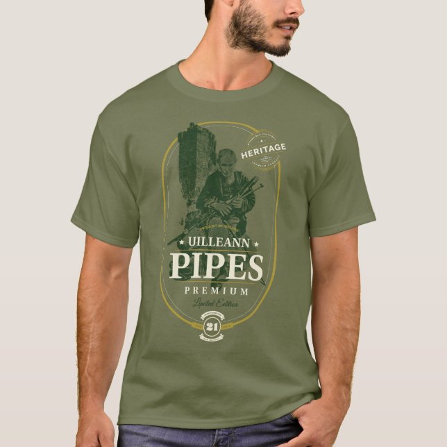 Camiseta Uilleann Pipes Premium (Anverso)